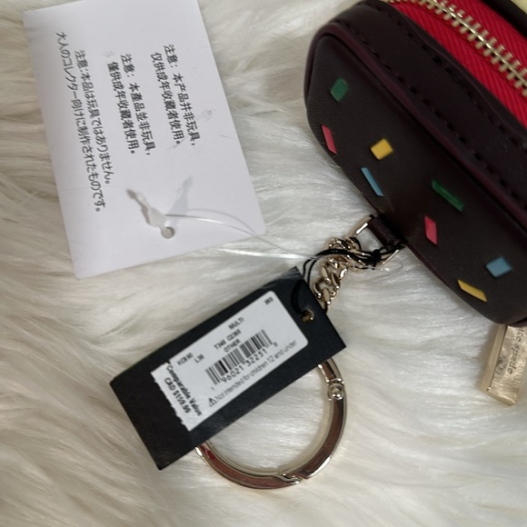 Kate Spade dolci rainbow pastry leather bag charm - Picture 5 of 8